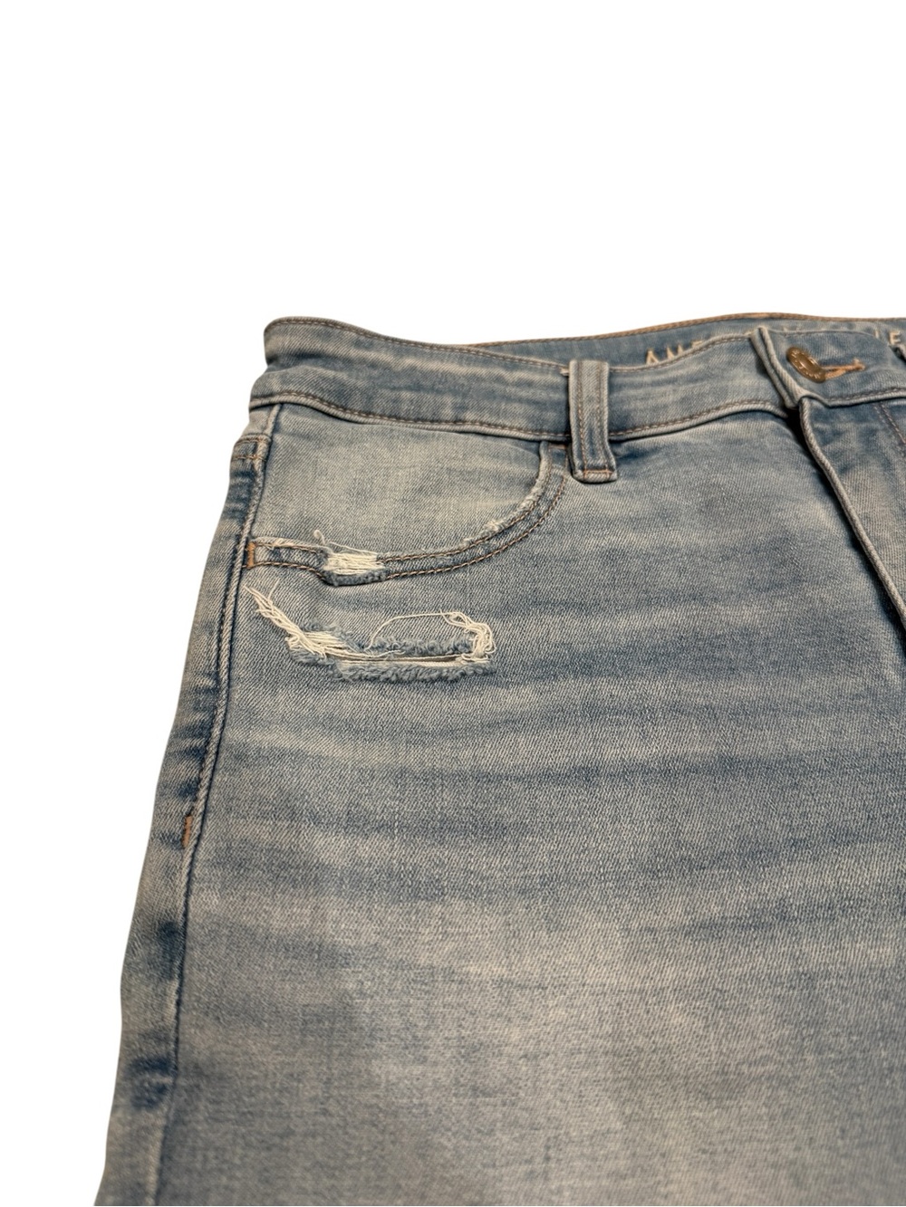 American Eagle Outfitters High Rise Skinny Jeans - Light Wash - Picture 5 of 13